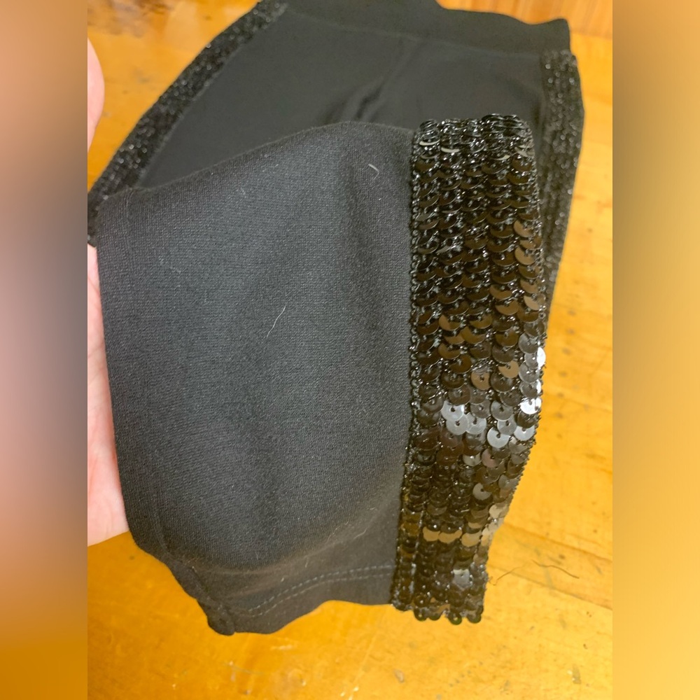 INC tuxedo sequined leggings Black size 2 - Picture 7 of 10